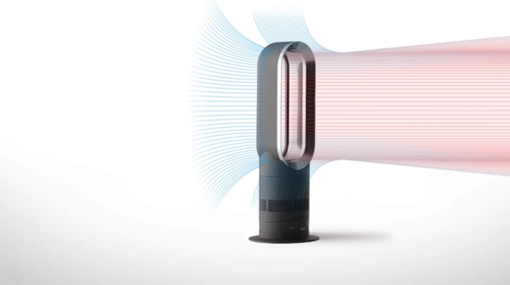 Dyson AM05 Heater blowing hot air
