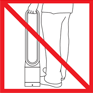 Do not carry by the loop amplifier