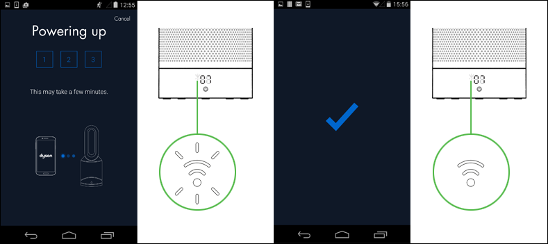 Connect your purifier to your home Wi-Fi network and to Dyson